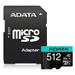 ADATA MicroSDXC 512GB U3 V30S až 95MB/s + adapter