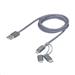 Legrand USB kábel 3v1 - 1xLightning, 1x Micro USB, 1x USB typ C