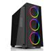 EVOLVEO Ray 2RB, full case ATX, 3x RGB rainbow ring ventilátor