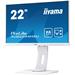 22" iiyama XUB2294HSU-W1: VA, FullHD@75, 250cd/m2, 4ms, VGA, HDMI, DP, USB, height, pivot, bílý