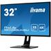 32" iiyama XB3288UHSU-B1: VA, 4K UHD, 300cd/m2, 3ms, HDMI 2.0, DP 1.2, USB, HDR, height, černý