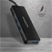 AXAGON HUE-G1C, 4x USB 3.2 Gen 1 SLIM hub, kabel Type-C 14cm napevno