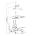 Stojan s držákem na monitor a PC - Fiber Mounts AX793