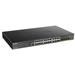 D-Link DGS-1250-28XMP 28-port Gigabit Smart PoE Switch, 24x GbE PoE+, 4x SFP+, PoE 370W