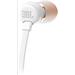 JBL T110 - white (Pure Bass, plochý kabel, mikrofon)