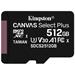 Kingston paměťová karta 512GB Canvas Select Plus microSDHC 100R A1 C10 Card  + ADP