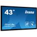 43"iiyama  T4361MSC-B1: LED, FullHD, 400cd/m2, VGA, HDMI, DP, DVI, černý