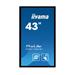 43"iiyama  T4361MSC-B1: LED, FullHD, 400cd/m2, VGA, HDMI, DP, DVI, černý