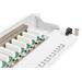 DIGITUS CAT 5e, patch panel třídy D, stíněný, 8 portů RJ45 8P8C, LSA, 1U, 254 mm (10 "), montáž do stojanu, gr RAL 7035