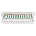 DIGITUS CAT 5e, patch panel třídy D, stíněný, 12 portů RJ45 8P8C, LSA, 1U, 254 mm (10 "), montáž do stojanu, šedá