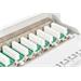 DIGITUS CAT 5e, patch panel třídy D, stíněný, 12 portů RJ45 8P8C, LSA, 1U, 254 mm (10 "), montáž do stojanu, šedá