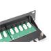 DIGITUS CAT 3 ISDN Patch Panel, nestíněný, 25 portů RJ45 8P4C, LSA, 1U, stojanový držák, černý, 482x44x109mm