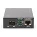 DIGITUS Professional Gigabit PoE media converter, RJ45 / SFP, PSE