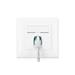 DIGITUS Professional CAT 6A Class EA network outlet, design-compatible, shielded, flush mount