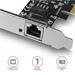 AXAGON PCEE-GRH, PCIe síťová karta - 1x Gigabit Ethernet port (RJ-45), Realtek, vč. LP