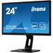 24" iiyama B2483HSU-B5: TN, FullHD, 250cd/m2, 1ms, VGA, DP, HDMI, USB, height, pivot, černý