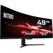 Acer LCD Nitro EI491CRPbmiiipx 49" VA LED/3840x1080@144Hz (32:9)/100M:1/4ms/2xHDMI 1.4, HDMI 2.0, 1xDP 1.2, Audio out/repro/Black