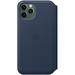 iPhone 11 Pro Leather Folio - Deep Sea Blue