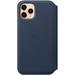 iPhone 11 Pro Leather Folio - Deep Sea Blue