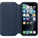 iPhone 11 Pro Leather Folio - Deep Sea Blue