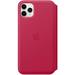 iPhone 11 Pro Max Leather Folio - Raspberry