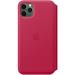 iPhone 11 Pro Max Leather Folio - Raspberry