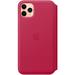 iPhone 11 Pro Max Leather Folio - Raspberry