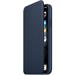 iPhone 11 Pro Max Leather Folio - Deep Sea Blue