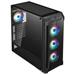 FSP/Fortron ATX Midi Tower CMT520 PLUS black, průhledná bočnice, 4 x A.RGB LED 120 mm ventilátor