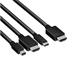 Club3D adaptér aktivní USB Type-C + Mini DP 1.2 + HDMI na HDMI 4K60Hz