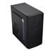 EUROCASE skříň MC X204 black, micro tower, 2x USB 2.0, bez zdroje