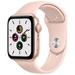 Apple Watch Series SE 44mm Rose Gold se sportovním řemínkem