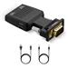 XtendLan Adaptér VGA (M) na HDMI (F), do 1080p,  audio propojením (konektor 3.5mm, F)