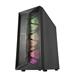 FSP/Fortron ATX Midi Tower CMT211A Black, průhledná bočnice, A.RGB