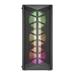 FSP/Fortron ATX Midi Tower CMT211A Black, průhledná bočnice, A.RGB