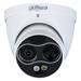 Dahua termální duální IP kamera/ termo 256x192 f=3,5mm(51st)/ vizuál 4Mpix 4mm(71st)/ IR30m/ dome/ detekce ohně