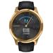 Garmin monitorovací náramek a hodinky vivomove3 Luxe, 24K Gold/BlackLeather Band