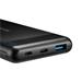 CANYON powerbanka PB-107B PD/QC3.0,10000mAh Li-pol, Input 5/9/12V (MicroUSB/USB-C),Output 5/9/12V (USB-A+USB-C),černá