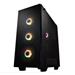 FSP/Fortron ATX Midi Tower CMT512 Black, průhledná bočnice, 4 x A.RGB LED 120 mm ventilátor