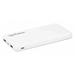 Powerbank 10,000 mAh, Two USB-A Output Ports (2.1 A and 1 A), Two Input Ports (USB-C and Micro-USB,