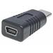 USB-C to USB Mini-B Adapter, USB 2.0, Type-C Male to Mini-B Female, 480 Mbps, Black