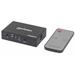 4K 2-Port HDMI Switch, 4K@60Hz, AC Powered, Remote Control, Black