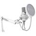 SPC Gear mikrofon SM950 Onyx White Streaming microphone / USB / polohovatelné rameno / pop filtr  / bílý