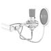 SPC Gear mikrofon SM950 Onyx White Streaming microphone / USB / polohovatelné rameno / pop filtr  / bílý