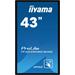 43" iiyama TF4339MSC-B1AG: AMVA, FullHD, capacitive, 12P, 400cd/m2, VGA, HDMI, DP, 24/7, IP54, černý