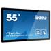 55" iiyama TF5539UHSC-B1AG: IPS, 4K, capacitive, 15P, 500cd/m2, VGA, HDMI, DP, 24/7, IP54, černý