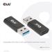 Club3D adaptér USB 3.2 Gen1 Type A na USB 3.2 Gen1 Type C (M/F), černá