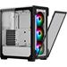 Corsair PC skříň iCue 220T RGB White Front Glass Edition 