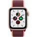 Apple Watch Series SE 40mm Cellular zlatý hliník s švestkovým provlékacím sportovním řemínkem