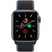 Apple Watch Series SE 40mm Cellular vesmírně šedý hliník s uhlovým provlékacím sportovním řemínkem